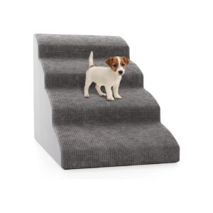 Small Dog Stairs and Ramp for Beds or Couches Up to 23 High