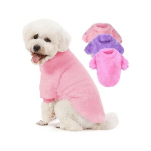 Small Dog Sweaters for Cats and Small Boy Girl Dog Winter Coats Velvet XS Puppy Apparel