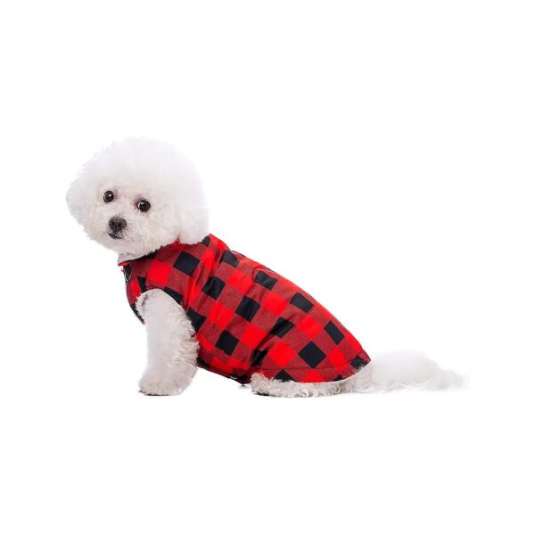 Small Dog Sweaters with Fleece Lining Multi-Sized Waterproof Christmas Dog Coats