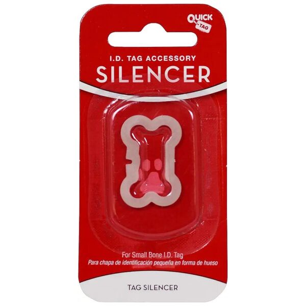 Small Dog Tag Rubber Bone Silencer for Instant Silence