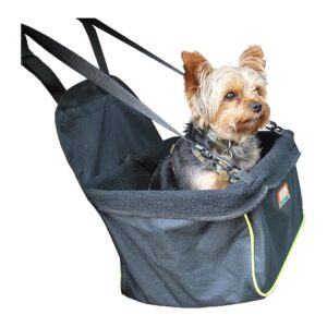 Small Dog Travel Solution - Comfortable Pet Car Seat with Safety Leash for 12Lbs or Under