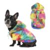 Small Dog Winter Essentials Tie Dye Hoodie Puppy Sweatshirt for Boys Girls