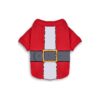 Small Dog Winter Outfit Soft Cotton Santa Claus Sweater Breathable with Adjustable Neck