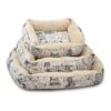 Small Dog and Cat Bed with Deluxe Pet Bedding and Cozy Inner Cushion