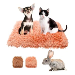 Small Dog and Cat Fluffy Fur Blanket for Cozy Pet Lounging and Napping