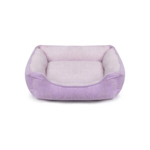 Small Dog and Cat Self-Warming Foam Bed with Raised Rim Sides