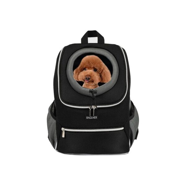 Small Dog and Cat Travel Backpack with Storage Pockets and Adjustable Comfortable Carry