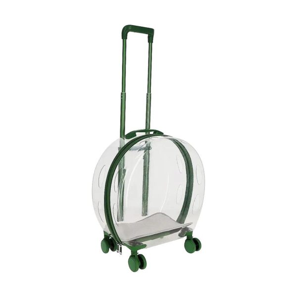 Small Dog and Cat Trolley for Pet Travel with Wheels and Breathable Design