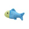 Small Fish Dog Toy with Fluffy Plush for Fetch and Play