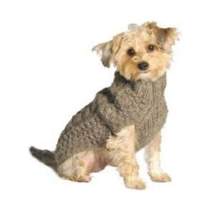 Small Grey Wool Sweater for Small Breed Dog Needs