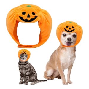 Small Halloween Pet Dog Cats Funny Pumpkin Dog Hat Costume Headdress