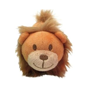 Small Lion Plush Toy with Squeaker for Small Breed Dogs and Cats