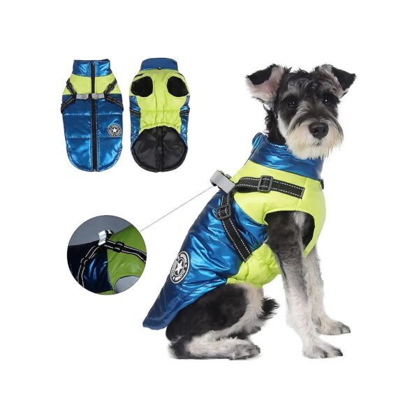 Small Medium Dog Winter Snowsuit Waterproof Windproof Padded Reflective Puffer Jacket