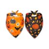 Small Medium Large Dog and Cat Holiday Accessories with Pumpkin and Candy Corn Bandanas