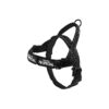 Small Medium Large Dogs Soft Velvet Black No Pull Dog Harness with 3 Adjustable Buckles