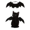 Small Medium Mao Pet Cat Bat Wings Halloween Costume Apparel