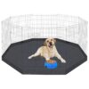 Small Medium Pet 24 Inch Black Playpen Bottom Pad Cover for Indoor Outdoor Use