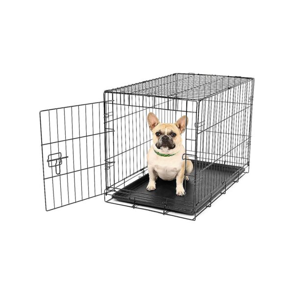 Small Metal Dog Crate Single Door with Secure Locking System