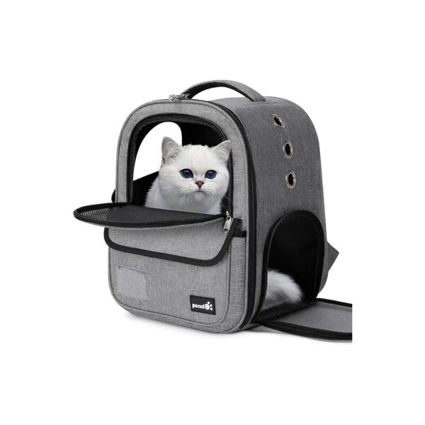 Small Pet Backpack with Ventilated Mesh Windows for Breathable Travel