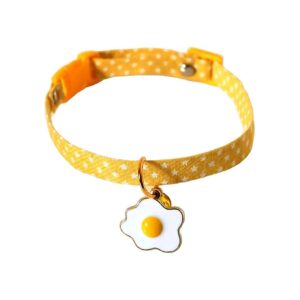 Small Pet Cat Dog Adjustable Collar with Bell Pendant for Costume Outfits