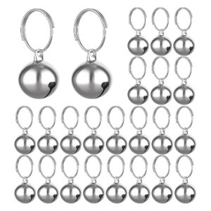 Small Pet Cat and Dog Collar Bell Accessories with 24 Sets Metal Rings