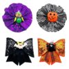 Small Pet Collar Flowers and Bows Charms for Festive Holidays and Party Costumes