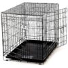 Small Pet Crate with Wire Mesh Panels and Comfortable Bedding for Pets up to 50lbs