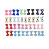 Small Pet Hair Bow Clips with Metal Aerator Clips and Ribbon Designs