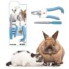 Small Pet Nail Trimmer and File Set Suitable for Cats Dogs Guinea P