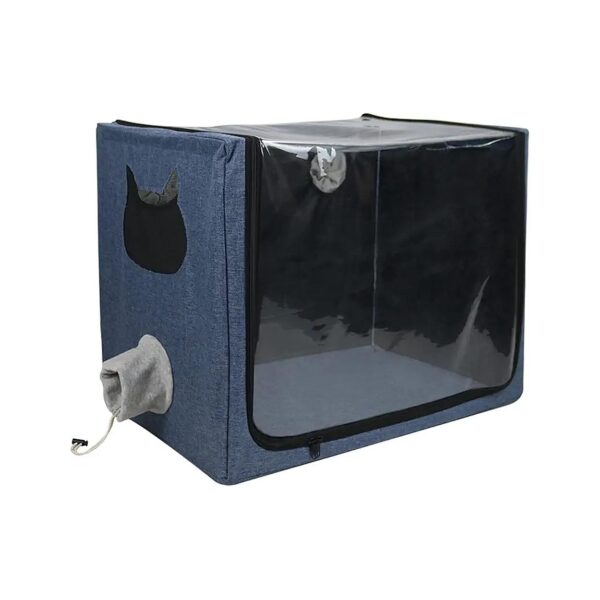 Small Pet Oxygen Inhalation Box Pet Nebulizer Chamber Can Reach in Touch for Dogs Cats