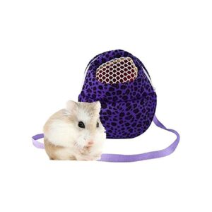 Small Pet Travel Backpack with Adjustable Strap and Zip Closure for Guinea Pigs Squirrels