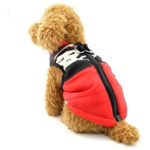 Small Pet Vest Coat with Christmas Skull Design, Windproof, Lightweight, Machine Washable