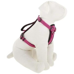 Small Pink Nylon Dog Harness with Extra Padding for Comfort