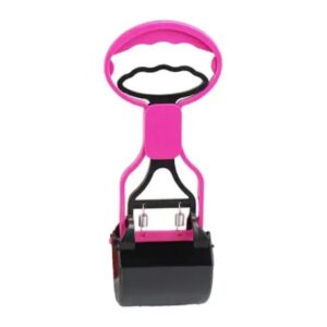 Small Pink Pet Poop Scooper for Dogs and Cats Suitable for Gravel Grass Concrete