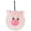 Small Pink Squeaky Pig Toy for Pets with Fewer Pieces and Less Seams