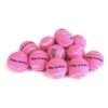 Small Pink Tennis Balls 12 Pack Happy Birthday Fuzzy Celebration Fetch Toys for Dogs