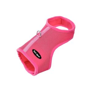 Small Pink Wrap N Go Harness with Chrome D-Ring Cotton Blend