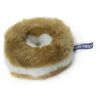 Small Plush Bagel Cream Cheese Squeaker Dog Toy