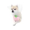 Small Plush Squeaky Pink Strawberry Toy for Puppies and Small Breed Dogs