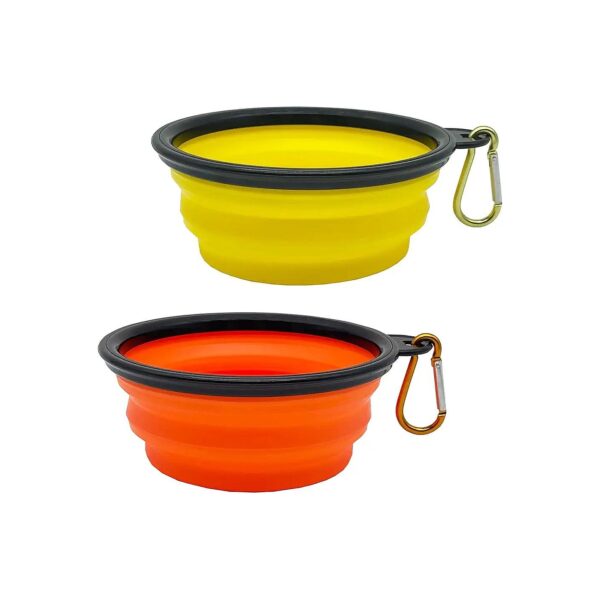 Small Portable Collapsible Dog Bowls for Travel Hiking Camping Walking