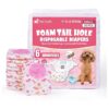 Small Red Dog Diapers with Advanced Wetness Indicator for Pet Owners