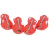 Small Red Summer Sandals with Adjustable Velcro Straps and Mesh Upper for Kids and Babies