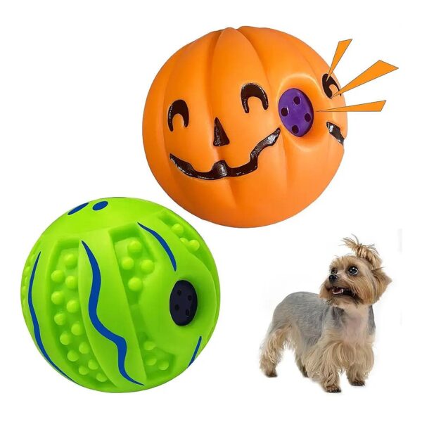 Small Size Wobble Giggle Ball with Non-Toxic PVC Material and Squeaky Sound for