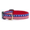 Small-Sized Stars and Stripes Collar with 5/8 inch Narrow Width