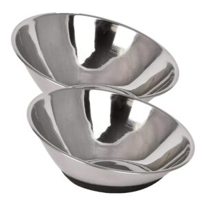 Small Stainless Steel Pet Bowl with 5 Cup Capacity for Convenience