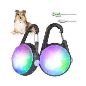 Small and Light Dog Collar Light for Night Walking IP68 Waterproof 4 Modes