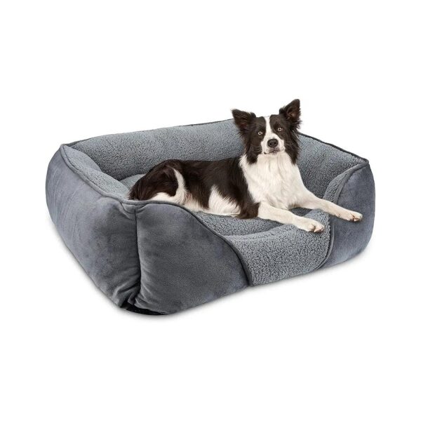 Small and Medium Dog Bed with Adjustable Size Options for a Comfortable Fit