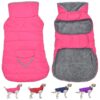 Small to Extra Large Dog Waterproof and Windproof Winter Coat XS Pink