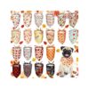 Small to Medium Breed Dog Accessories - Fall Autumn Pattern Dog Bandanas