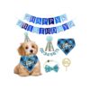 Small to Medium Dog Birthday Package Including Bandana, Scarf, Hat, and Banner